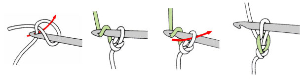 Как сделать первую петлю крючком